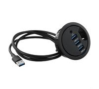 UrbanHui Hub USB 3 0 con diseño de ojales y características de audio para espacios de trabajo optimizados