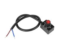 UrbanHui Interruptor de atenuación LED con 0-10 V/1-10 V para control PWM, operación de botón, carga máxima de 2000 W, clasificación IP45 en negro para sistemas de iluminación regulable de bajo
