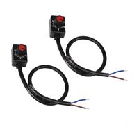 UrbanHui Interruptor de atenuación LED con 0-10 V/1-10 V para control PWM, operación de botón, carga máxima de 2000 W, clasificación IP45 en negro para sistemas de iluminación regulable de bajo