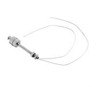 UrbanHui Interruptor de nivel de agua con sensor de flotador de acero inoxidable para detección de nivel alto y bajo, cable de 40 cm, capacidad de carga resistiva de 0,5 A (100 mm)
