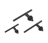 UrbanHui Juego de 3 llaves de portabrocas de acero de alto carbono diseñadas para una sujeción segura de brocas y cambios suaves, se adapta a la mayoría de taladros estándar para su uso