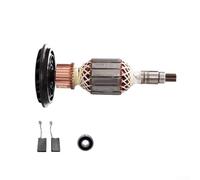 UrbanHui Juego de rodamientos de cepillo de carbono de armadura de rotor para GSH10C, compatible con herramientas Bosch-Power, componente de motor de cobre de 208 mm, alto rendimiento para tareas