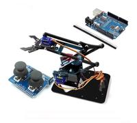 UrbanHui Kit de proyecto de brazo robótico DIY para práctica de soldadura y comprensión de circuitos con soporte de cobre PCB y carcasa acrílica