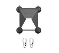 UrbanHui Kit de soporte de cubierta protectora con ventosa fuerte para Starlink Mini, soporte de montaje ajustable de silicona negra para superficies de techo de vidrio (es negro)
