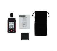 UrbanHui Medidor de nivel de sonido digital LCD HT602B para mediciones de ruido en tiempo real de 30 a 130dB con características de temperatura y humedad