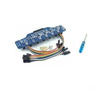 UrbanHui Módulo de sensor de seguimiento de línea digital con 7 canales independientes y opciones LED duales para coches robots y proyectos fotoeléctricos