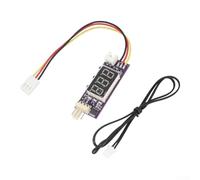 UrbanHui Módulo regulador de velocidad del ventilador de temperatura controlada 12V 3A para ventiladores PWM de 4 cables con monitoreo en tiempo real (D)