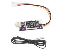 UrbanHui Módulo regulador de velocidad del ventilador de temperatura controlada 12V 3A para ventiladores PWM de 4 cables con monitoreo en tiempo real (E)