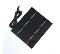 UrbanHui Panel solar monocristalino 6W 6V, tablero de carga solar con salida DC5521 y cable de extensión para cámara de seguridad de jardín al aire libre