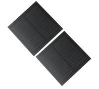 UrbanHui Panel solar monocristalino dual de 1,1 W, 5 V, 220 mA para cargar baterías en juguetes y dispositivos de iluminación, unidad de energía portátil