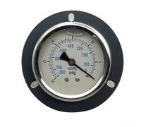 UrbanHui Para el indicador de presión sísmica del borde axial YN60ZT para la medición de aceite e hidráulica en aplicaciones industriales (0-400KG)