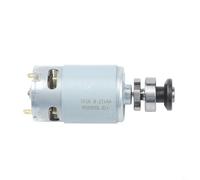 UrbanHui Pequeño motor de amoladora angular de litio 16.8V-21V bimetálico RS550SLJDJ para herramientas eléctricas Diseño compacto ligero Plata 9.4x3.75x3.6cm