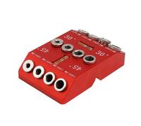 UrbanHui Plantilla de guía de agujeros de taladro con ángulos de 30, 45, 90 grados y 4 tamaños de agujeros de guía para perforación de agujeros en ángulo y recto en barandilla de cable y proyectos de