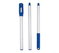 UrbanHui Poste para limpieza de piscinas, varilla de aluminio ajustable; resistente y ampliable, compatible con la mayoría de skimmer, rastrillos, cepillos y cabezales de vacío (3 segundos de