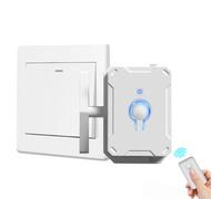 UrbanHui Pulsador de botones inalámbrico automático para interruptores de luz con montaje simple y amplia compatibilidad para uso doméstico (1 llave blanca)