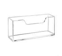 UrbanHui Servilletero acrílico rectangular moderno para mesa de comedor o encimera de cocina diseñado para evitar salpicaduras de agua y mantener los pañuelos secos