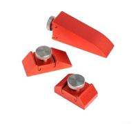 UrbanHui Soporte de papel de lija de aleación de aluminio para pulido de precisión, abrazadera de lijado ajustable para carpintería y fabricación de modelos, rojo tamaño pequeño (grande)