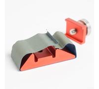 UrbanHui Soporte de papel de lija de aleación de aluminio para pulido de precisión, abrazadera de lijado ajustable para carpintería y fabricación de modelos, rojo tamaño pequeño (mediano)