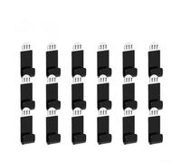 UrbanHui Soporte de pared acrílico para discos de vinilo para exhibición moderna, 18 piezas, almacenamiento vertical para sala de música, sala de estar, decoración de pared (es negro)