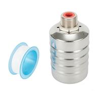 UrbanHui Válvula de flotador automática de acero inoxidable 304 Controlador de nivel de agua para torre de agua Tanque de piscina Calentador solar Beber Seguro Alta Presión Resistente al fuego (DN15)