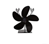 UrbanHui Ventilador de 5 aspas alimentado por calor para estufa de leña y calentador de queroseno diseñado para mejorar el flujo de aire caliente y la distribución del calor en múltiples ajustes