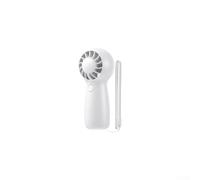 UrbanHui Ventilador recargable ligero de 74 g con control de un solo toque y funcionamiento silencioso para estudio de biblioteca o viajes (blanco)