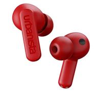 Urbanista Atlanta Auriculares Inalámbricos con Cancelación Activa de Ruido Híbrida, Auriculares Resistentes a Salpicaduras, Multipunto Bluetooth, Estuche de Carga Inalámbrica, Rojo Vibrante