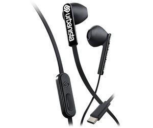 Urbanista Auriculares con Cable, sin enredos, USB C, manejo de Llamadas con Cable, micrófono y Entrada estéreo USB Tipo C, Entrada de botón con Asistente de Voz, San Francisco, Color Negro