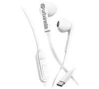Urbanista Auriculares con Cable, USB C, gestión de Llamadas sin enredos, con micrófono, Auriculares USB Tipo C, botón de Entrada estéreo con Cable, San Francisco, Color Blanco