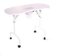 URBANITY Portátil Móvil manicura uñas mesa con Extractor Colector de polvo con - blanco