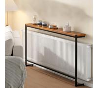 UrbanUp Mueble Detras Sofa Mesa para Radiador Mesa Estrecha Detrás del Sofá, Mesa Consola Delgada para Espacios Pequeños, Panel de Madera con Marco de Hierro(2tier - 200x15x120CM (78.8x5.9x47.2))