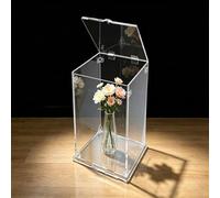 UrbanUp Urna Metacrilato Vitrina Acrílica de Pie con Tapa, Organizador Grande de 10, 15, 20, 25, 30, 35, 40, 50, 60 cm de Altura, Ideal Guardar Maquetas, Trofeos y Adornos(20x30xH45cm/8x12x18)