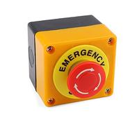 URBEST rojo señal de parada de emergencia seta estación de pulsador interruptor 1 NO 1 NC 10 A 660 V