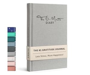 UrBestSelf 6-Minuten Diario de Gratitud (Inglés) - Más Bienestar y Autoconocimiento + Diario Personal - Mindfulness, Meditación, Journaling Notebook para Adultos 2025