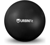 URBNFit Pelota de gimnasio para ejercicio (varios tamaños y colores) para la estabilidad y la yoga - guía del entrenamiento incluida y bomba rápida incluida., negro
