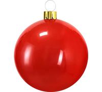 URBNLIVING Bola inflable de Navidad, decoración para árbol de Navidad, adornos colgantes al aire libre (65 cm, rojo)