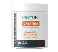 Urbyon - Creatina Monohidrato Micronizada 200 Mesh 500 g - Creatina 100% Pura en Polvo - Suplemento Deportivo para Energía, Fuerza y Rendimiento - Sin Azúcar, Sin Grasas, Sin Gluten - Veganos