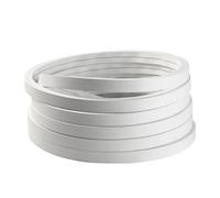 URCheers Perfil de silicona flexible, 12 x 12 mm, barra de luz LED y difusor, empotrable, perfil de neón flexible suave para tiras LED de hasta 8 mm, IP65 resistente al agua, iluminación de 120° (3 m)