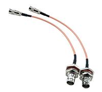 Urcianow 2 PCS Din 1.0/2.3 Macho â BNC Hembra RG179 Cable SDI 15cm Adaptador Coaxial RF Cable de Extensión Sistema de comunicación para dispositivos de radio - vídeo