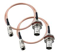 Urcianow 2 PCS Din 1.0/2.3 Macho â BNC Hembra RG179 Cable SDI 30CM Adaptador Coaxial RF Cable de Extensión sistema de comunicación conectores de antena para dispositivos de radio - vídeo