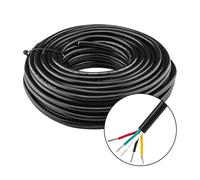 URCIANOW 20 M Cable 5 Hilos 22AWG Cable Manguera 5 Hilos 5x0,3mm² UL2464 Verzinntes Kupferkabel Schwarz PVC ummantelt Adecuado para Circuitos de Alimentación de Equipos Pequeños