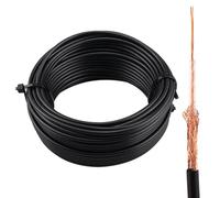 urcianow RG174 - Cable coaxial RG174, 50 pies, cable coaxial RF, 50 ohmios, para sistemas de seguridad, redes informáticas, control de acceso, aplicaciones de domótica doméstica