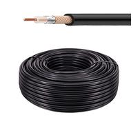 urcianow RG58 30 Metros Cable Coaxial RG58 50 Ohm Antena WiFi Baja Pérdida, para Walkie Talkie/Radio, con Conectores BNC/SMA/UHF