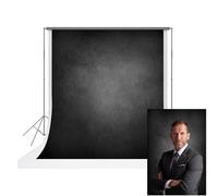 UrcTepics Fondo negro abstracto de microfibra de 1,5 x 2,1 m para fotografía, telón de fondo para fotografía de fotos, fotos, fotos, fotos, telón de fondo negro y gris