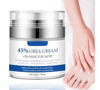 Urea Crema 45% con 2% de ácido salicílico manteca de karité crema para pies, loción curativa para pies para piel seca y agrietada y pies callos ásperos, hidratante para el cuidado de los pies de