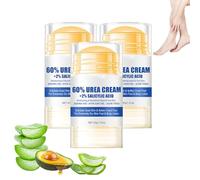 Urea Foot Balm Stick - Urea Foot Care Stick con Aloe Vera - Crema de manos Balm Stick - Hidratación intensiva para piel seca de pies y rodillas, humectante derivado de plantas con. (3 botellas)