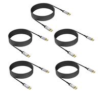 Ureegle Cable Displayport 4K 1.2: 10 pies, chapado en oro, paquete de 5 cables DP largos (4K a 60Hz, 2K a 165Hz 144Hz 21.6Gbps) HDR, DP a DP cables compatibles con PC de juegos, portátiles, monitores