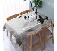 UREJD Linen Tablecloth 152x228 cm,Avión, Imagen Retro de los bombarderos Lancaster de Battle Royale,Washable Outdoor Table Anti-Stain Dining Table Decorative for,Christmas,Parties,Birthdays