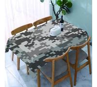 UREJD Linen Tablecloth 152x228 cm,Camuflaje, Efecto de píxeles Digitales, diseño Moderno, Conceptual, inspir,Washable Outdoor Table Anti-Stain Dining Table Decorative for,Christmas,Parties,Birthdays