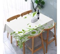 UREJD Linen Tablecloth 152x228 cm,Fondo Floral Abstracto Flor Vector Fondo Floral Abstracto,Washable Outdoor Table Anti-Stain Dining Table Decorative for,Christmas,Parties,Birthdays